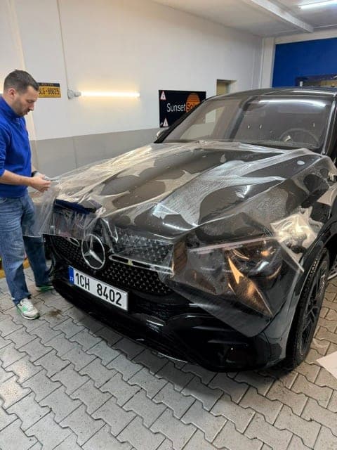 Aplikace PPF Mercedes