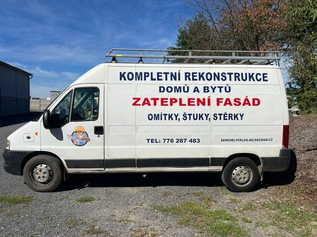 Reklamní polep rekonstrukce fasád